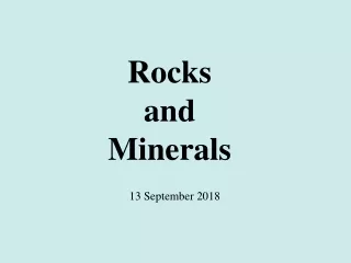 Rocks  and  Minerals