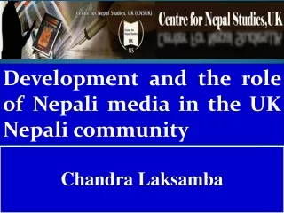 Development and the role of Nepali media in the UK Nepali community