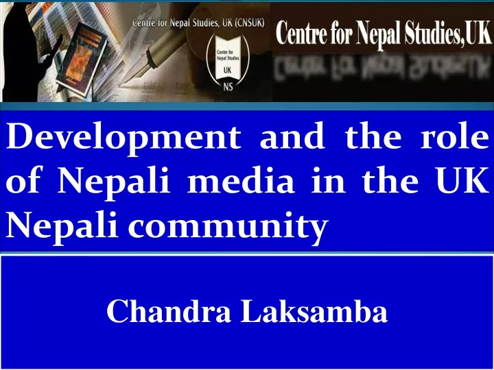 development and the role of nepali media