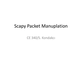 Scapy Packet Manuplation