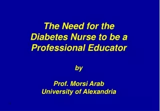 Education  objectives  for the tasks of a Diabetes Foot Care Nurse