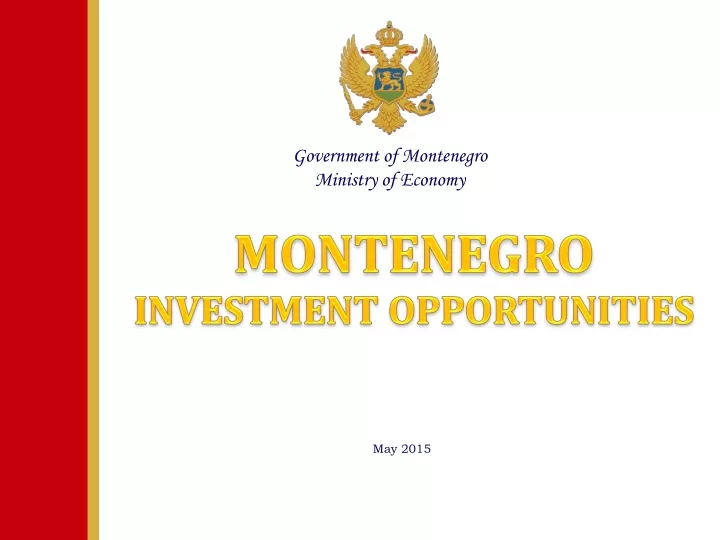 government of montenegro ministry of economy