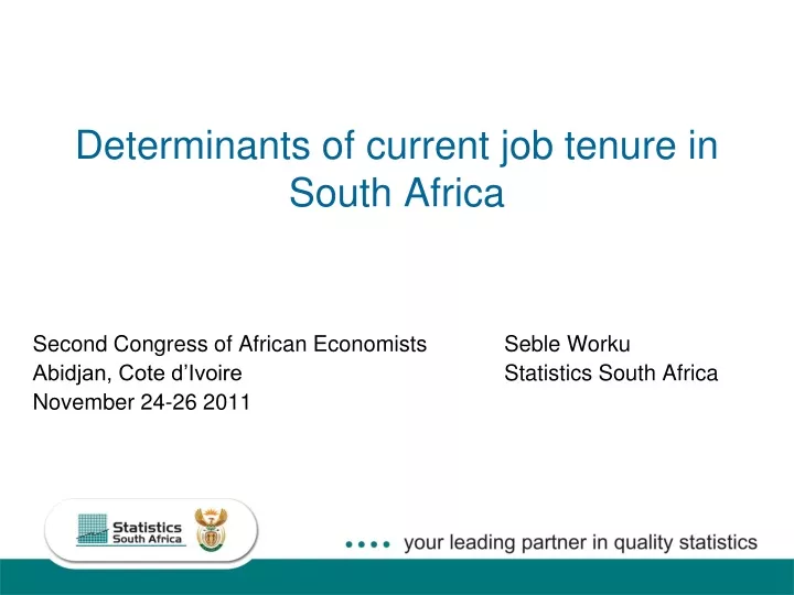 determinants of current job tenure in south africa