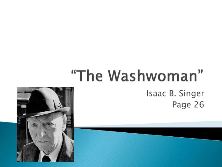 the washwoman