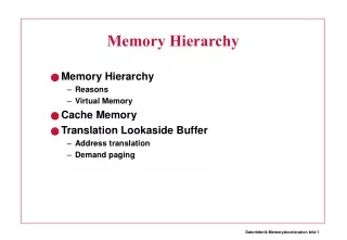 Memory Hierarchy