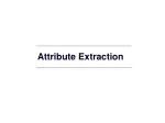 Attribute Extraction - slide 1