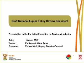Draft National Liquor Policy Review Document