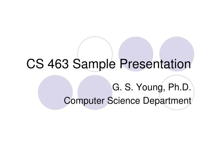 cs 463 sample presentation