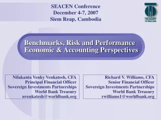 Benchmarks, Risk and Performance Economic &amp; Accounting Perspectives
