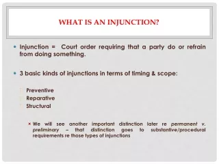 What is an injunction?