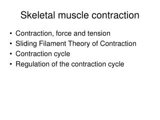 Skeletal muscle contraction