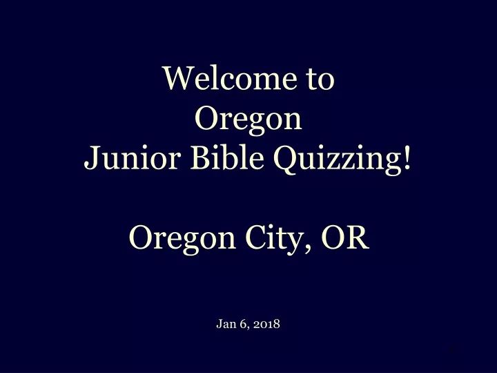 welcome to oregon junior bible quizzing oregon