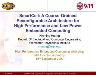 High Performance Embedded Computing Workshop MIT Lincoln Laboratory 19 th  September 2007
