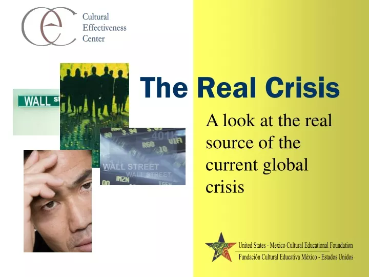 the real crisis