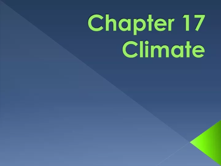 chapter 17 climate