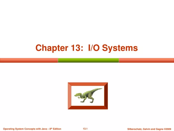 chapter 13 i o systems