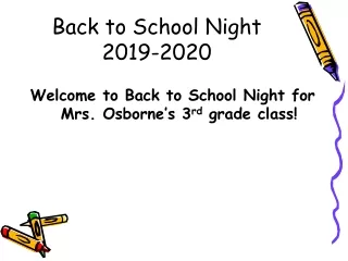Back to School Night 2019-2020