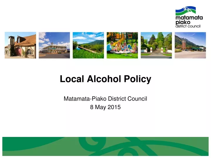local alcohol policy