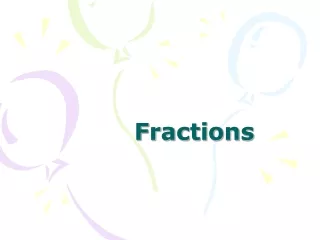 Fractions