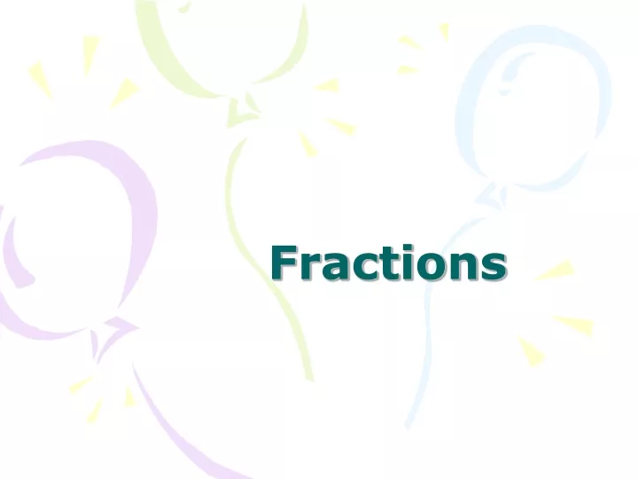 fractions