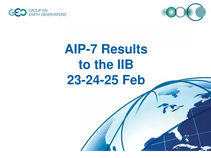 aip 7 results to the iib 23 24 25 feb
