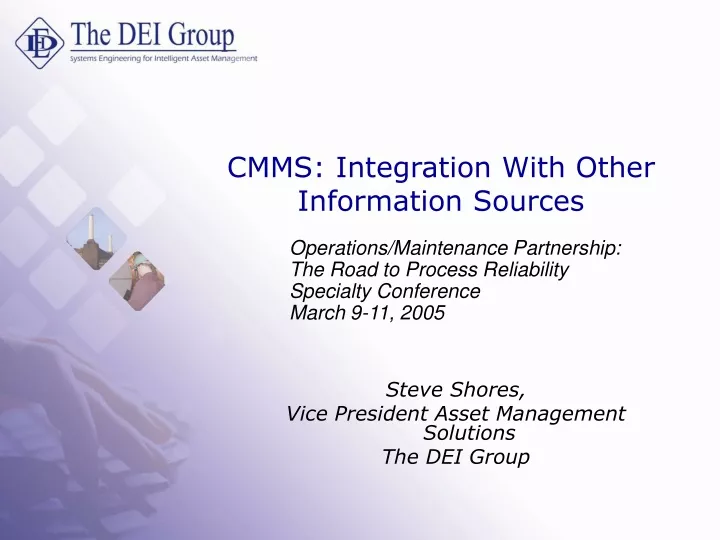 cmms integration with other information sources