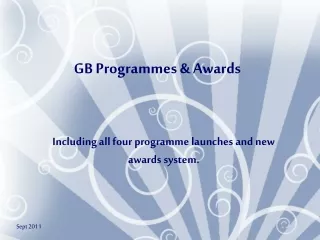 GB Programmes &amp; Awards
