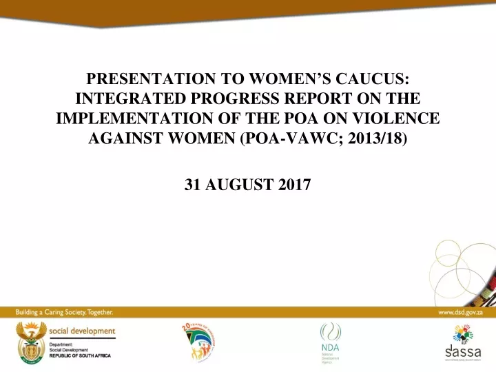 presentation to women s caucus integrated