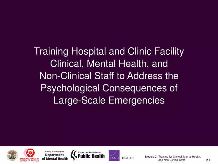 training hospital and clinic facility clinical