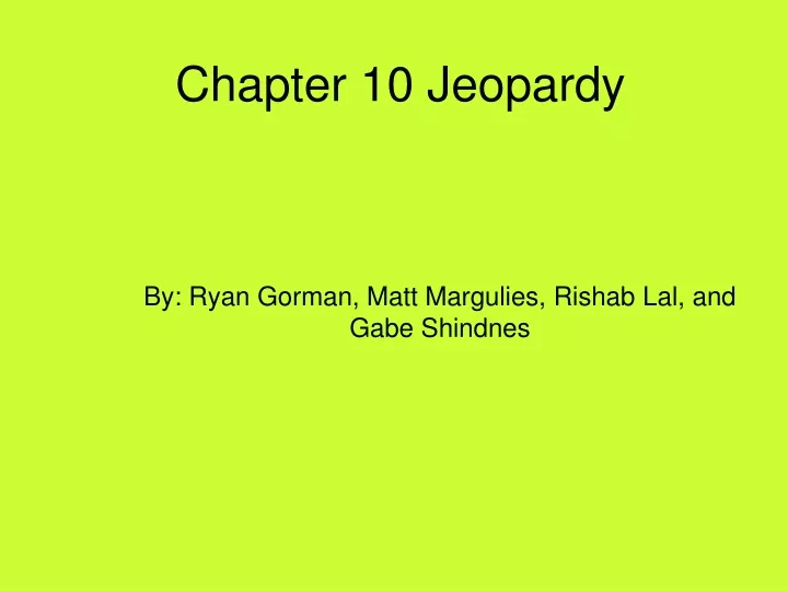chapter 10 jeopardy