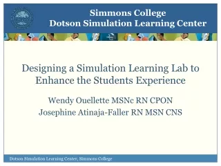 Designing a Simulation Learning Lab to Enhance the Students Experience