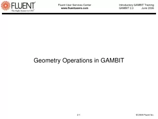 Geometry Operations in GAMBIT