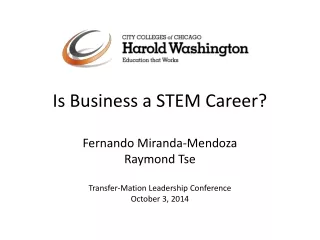 Is Business a STEM Career?