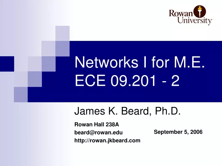 networks i for m e ece 09 201 2