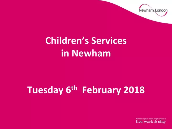 children s services in newham