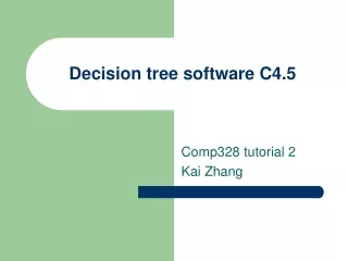 Decision tree software C4.5