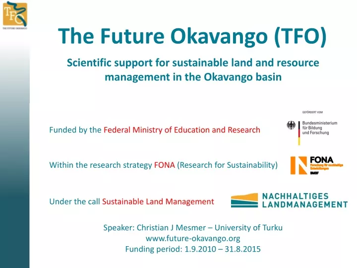 the future okavango tfo