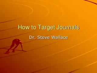 How to Target Journals