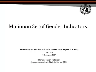Minimum Set of Gender Indicators