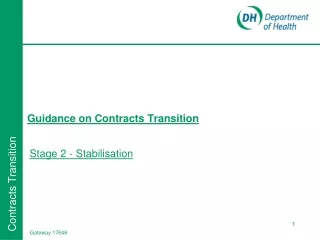 Guidance on Contracts Transition