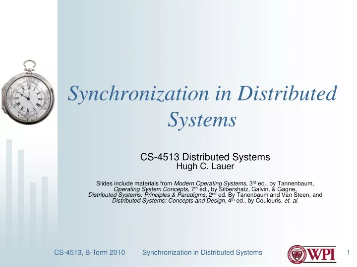 synchronization in distributed systems