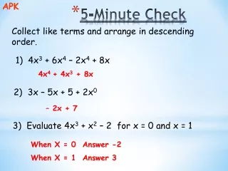 5-Minute Check