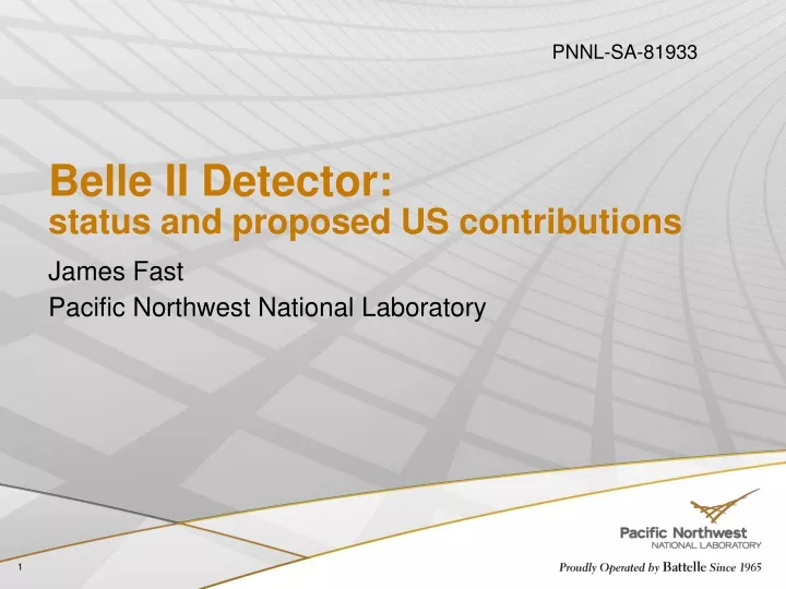 belle ii detector status and proposed us contributions