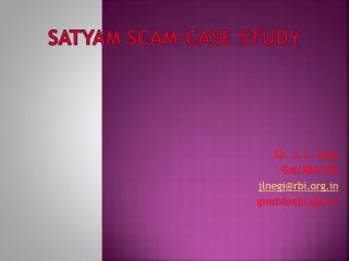 Satyam Scam-case study