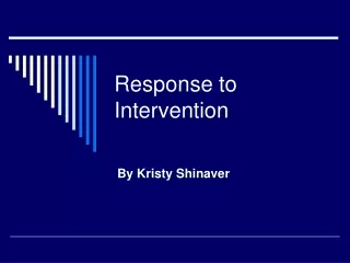 Response to Intervention