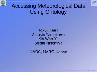 Accessing Meteorological Data Using Ontology