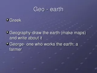 Geo - earth
