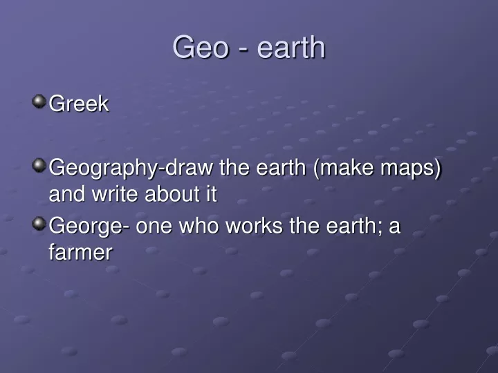 geo earth