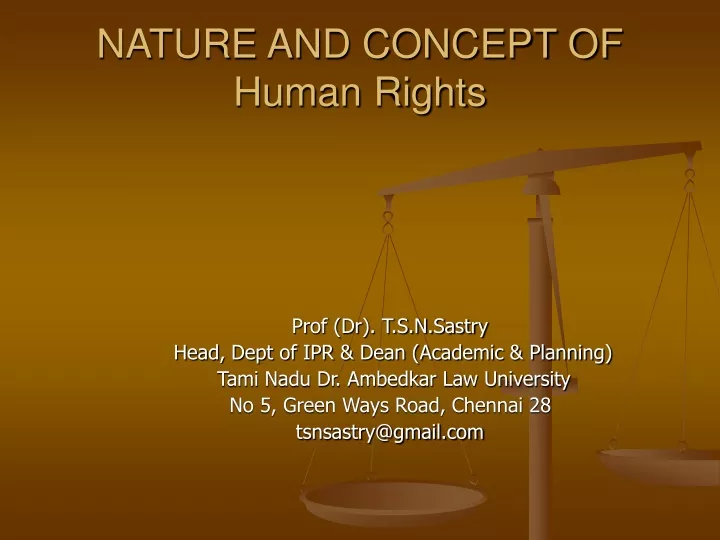 nature and concept of human rights