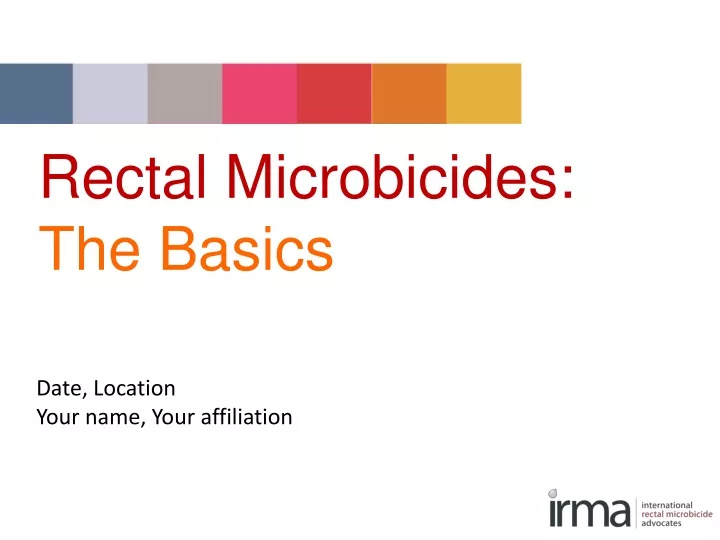 rectal microbicides the basics